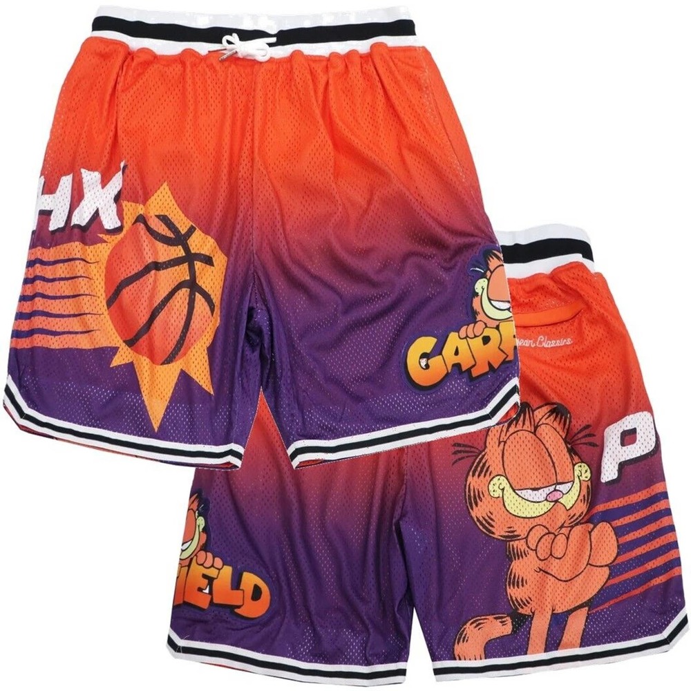 Garfield Phoenix Suns Men's Headgear Classics Mesh Basketball Shorts